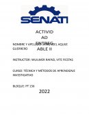 TÉCNICA Y MÉTODOS DE APRENDIZAJE INVESTIGATIVO