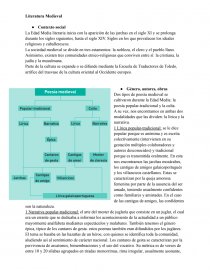 Literatura medieval. Página 1