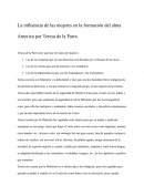 La influencia de las mujeres en la formación del alma America por Teresa de la Parra