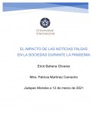 EL IMPACTO DE LAS NOTICIAS FALSAS EN LA SOCIEDAD DURANTE LA PANDEMIA