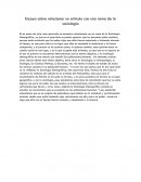 Ensayo sobre relacionar un artículo con una rama de la sociología