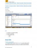 Conexión a una base de datos – Modo Conectado y Modo Desconectado