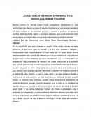 ¿Cuáles son las diferencias entre moral, ética, deontología, normas y valores?