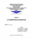 LA COMPETENCIA SUBJETIVA