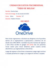 Computacion. ONE DRIVE. Página 1