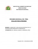 PLANEACION Y EVALUACION ESTRATEGICA DE LA DOCENCIA PARA PROMOVER EL APRENDIZAJE