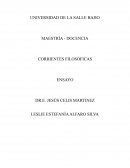 CORRIENTES FILOSÓFICAS