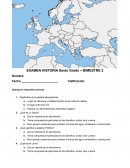 EXAMEN HISTORIA Sexto Grado s/r