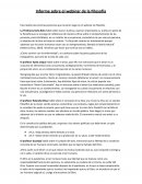 Informe sobre el webinar de la Filosofía