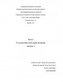 El conocimiento como objeto de estudio