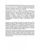 Que es la discriminación de raza ?