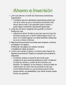 Ahorro e inversión