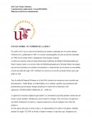 ENSAYO SOBRE “EL NOMBRE DE LA ROSA”