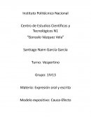 Modelo expositivo: Causa-Efecto