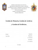 Gestión de memoria, archivos y perifericos