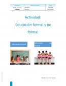 Educación formal y no formal
