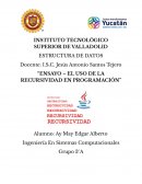 Ensayo Sobre la Recursividad en Programación