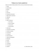 Partes de un texto académico