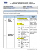 PLANEACIÓN DEL PROGRAMA EDUCATIVO DE LA ASIGNATURA