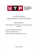 Informe, clases persistente python, c#, scala