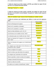 CSS. EJERCICIOS DE REPASO HTML. Página 1