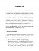 ASPECTOS GENERALES DE LA EMPRESA COMERCIAL “INVERSIONES S & C ELECTRO “S.R.L.