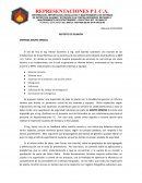 REPORTE DE REUNION EMPRESA GRUPO MIMESA
