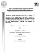 RELACIÓN ENTRE PROCRASTINACIÓN ACADÉMICA Y MOTIVACIÓN