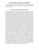 LECTURA CRÍTICA “EL LIBRO DE LAS PIRÁMIDES”