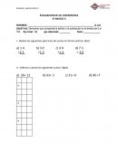 EVALUACION DE ED. MATEMATICA 2º BASICO