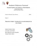 Concepto y objetivo de la administración de las compras