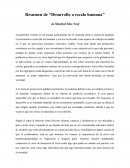 Resumen de “Desarrollo a escala humana” de Manfred Max Neef