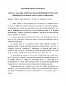 CÁLCULOS URINARIOS: IMPORTANCIA DE LOS MÉTODOS DE IDENTIFICACIÓN QUÍMICA EN LA LITOGÉNESIS, CONSTITUCIÓN Y CLASIFICACIÓN