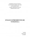 10 presidentes de Venezuela
