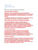 Factores que causaron la Segunda Guerra Mundial: