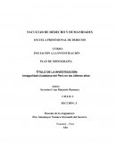 Inseguridad ciudadana del Perú en los últimos años
