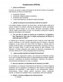 Cuestionario OFICIAL ¿Que es el Derecho?