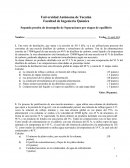 Segunda prueba de desempeño de Separaciones por etapas de equilibrio
