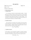 Prelaboratorio: Equilibrio químico