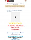 PORTAFOLIO DE CIENCIAS BIOLÓGICAS APLICADAS AL MOVIMIENTO