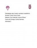 Estrategias para nuestro quehacer académico