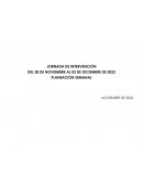 Planeación El grupo de 2do grado