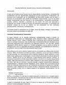 Escuela tradicional, escuela nueva y escuela contemporánea