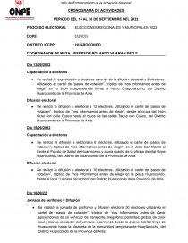 ELECCIONES REGIONALES Y MUNICIPALES 2022. Página 1