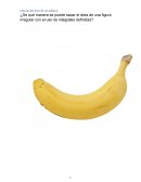 Cálculo del área de un plátano