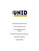 Técnicas de planeación y control