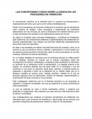 LAS CONCEPCIONES O IDEAS SOBRE LA CIENCIA EN LOS PROFESORES EN FORMACIÓN