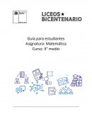 Guía para estudiantes Asignatura: Matemática
