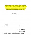 El teatro como medio representivo de comunicación