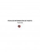 FICHA DE INFORMACION PUESTO DE TRABAJO (Tractorista)